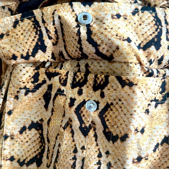 Frame Denim | Jackets & Coats | Frame Python Print Trench Coat Jacket ...